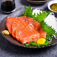 salmon sashimi